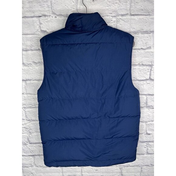 PATAGONIA Men's Navy Red Reversible Bivy Down Vest - Picture 7 of 7